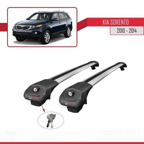 Kia Sorento 2010-2014 Arası ile uyumlu ACE-1 Ara Atkı Tavan Barı GRİ