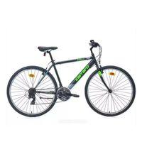 Carraro Active 280 28 Jant 21 Vites Şehir Bisikleti Mat Siyah-Koyu Gri/Yeşil