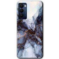Tecno Camon 18T Kılıf HD Desen Baskılı Arka Kapak - Otantik Mermer