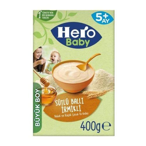 Hero Baby Sütlü İrmikli Ballı Ekonomik Paket Kaşık Mama 400 Gr