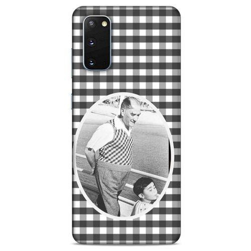 Samsung Galaxy S20 Kılıf Atatürk (18) Telefon Kılıfları Siyah Beyaz