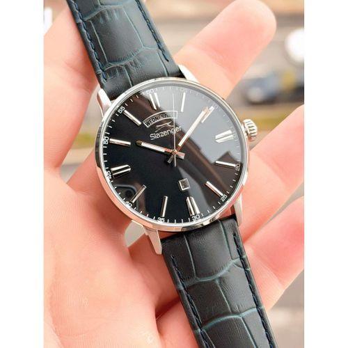 Slazenger Erkek Deri kordon Bileklik Hediyeli 2 Yıl Garantili Suya Dayanıklı Kol Saati VS.BLKT.0761