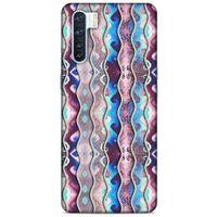 Oppo A91 Kılıf Baskılı Özel Seri Taşlı (31) TPU Kılıf