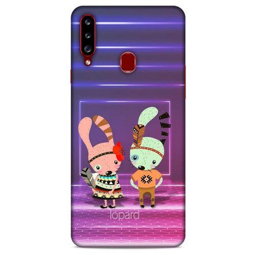 Samsung Galaxy A20s Kılıf FunnyMaX (4) Koruma Kılıfı Mor Pembe