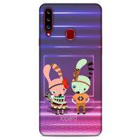 Samsung Galaxy A20s Kılıf FunnyMaX (4) Koruma Kılıfı Mor Pembe
