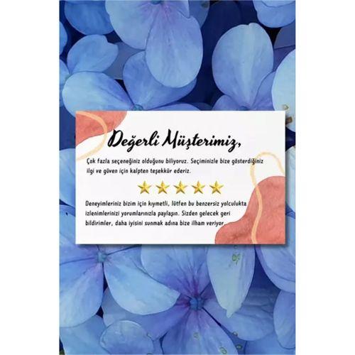 Değerli Müşterimiz Temalı Renkli Teşekkür ve Yorum Artırıcı Kart 300 adet 8x5cm Yüksek Kalite 300 gr
