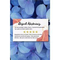 Değerli Müşterimiz Temalı Renkli Teşekkür ve Yorum Artırıcı Kart 300 adet 8x5cm Yüksek Kalite 300 gr