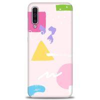 Samsung Galaxy A30S Kılıf HD Baskılı Kılıf - Üçgen Kare + Tam Ekran Koruyucu