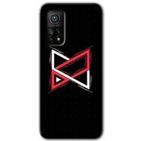 BeRa Aksesuar Xiaomi Mi 10T Pro Kılıf Baskılı Kapak - Kilit +Tam Kaplayan Mat Seramik