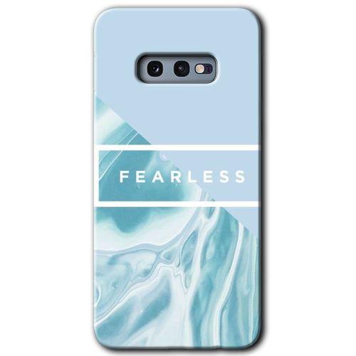 Potkal Hediye Fabrikası Samsung Galaxy S10e Kılıf HD Desen Baskılı Arka Kapak - Fearless