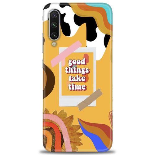 Xiaomi Mi A3 Kılıf HD Baskılı Kılıf - Take Time + Tam Ekran Koruyucu