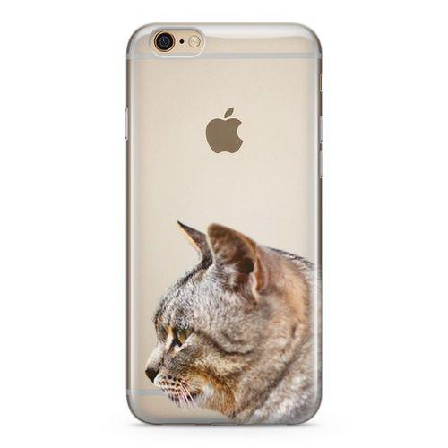 Apple iPhone 6 6s Kılıf Siberian Cat Arka Kapak Koruma Desenli Full Koruyucu