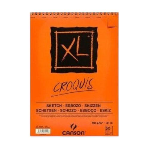 CANSON CROQUIS XL ALBÜM 90 gram ÜSTEN SPİRALLİ A5 50 Yaprak