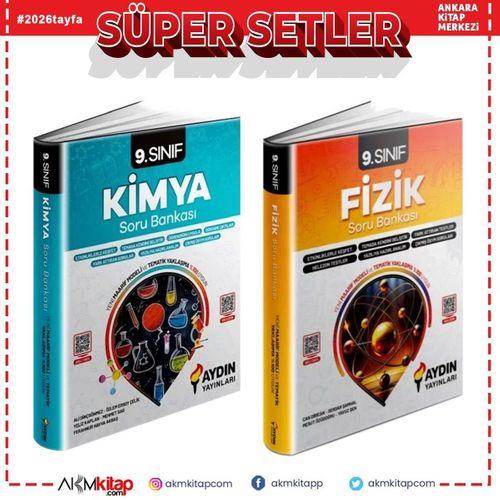 Aydın Yayınları 9.Sınıf Fizik ve Kimya Soru Bankası Seti 2 Kitap