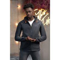 Slimfit Kapşonlu Yan Cepli Fermuarlı Spor Polar Hırka