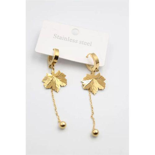 Çınar Ağacı Küpe - Altın