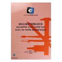 ALEX TEKNİK ( Milimetrik ) KIRMIZI BLOKNOT 80 gram A3 20 Yaprak