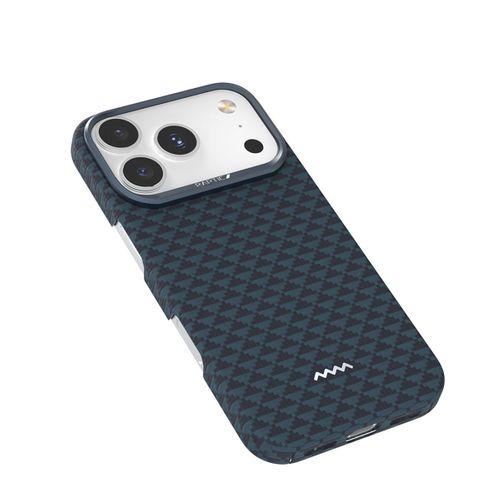 Apple iPhone 17 Pro Max Kılıf M-safe Şarj Özellikli Raptic Aramid Skin Origin Serisi Karbon Kapak