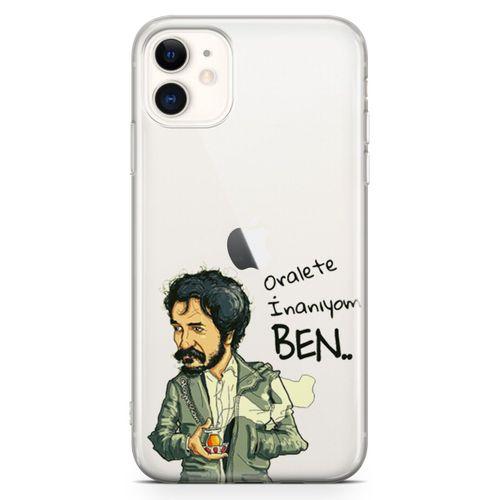 Apple iPhone 11 Kılıf Caps Oraleti Seviyorum Ben Arka Kapak Koruma Desenli Full Koruyucu