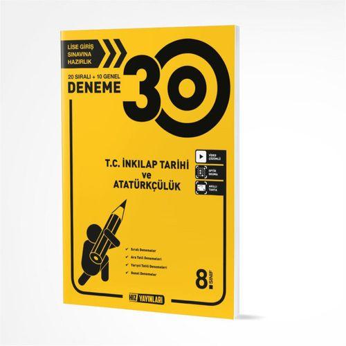 8. Sınıf T. C. İnkılap Tarihi ve Atatürkçülük 30 Deneme Hız Yayınları