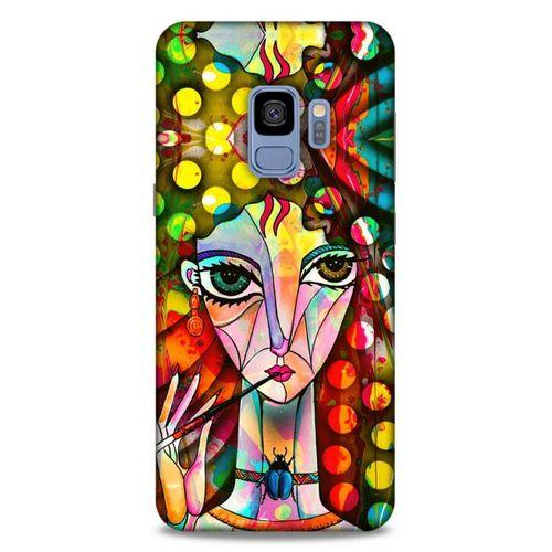 Lopard Samsung Galaxy S9 Uyumlu Kılıf Sürreal Yüzler ♀ (3) Kapak Baskılı