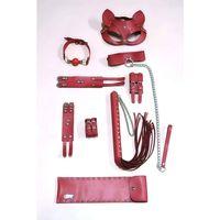 Kırbaç Kelepçe Set, 6'ı Set, Ayak - El Kelepçesi, Maske, Ağız Topu - Brf1308