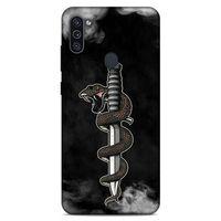 Lopard Samsung Galaxy M11 Uyumlu Kılıf Tattoo's (11) Tam Koruma Yılan Dövmesi