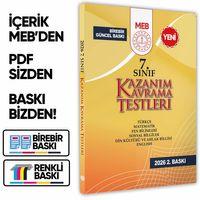 2026 7 Sınıf MEB Tüm Dersler Kazanım Kavrama Testleri KKT Yaprak Test Kitabı BASKI ÜCRETİ