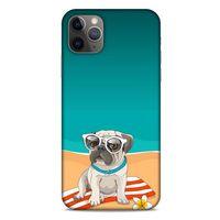 Animax Pug Plajda Apple Iphone 11 Pro Max Kılıf Desenli Silikon