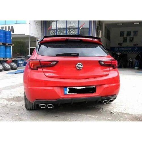 Opel Astra Uyumlu K Spoiler 3 Parça Opc (Fiber)