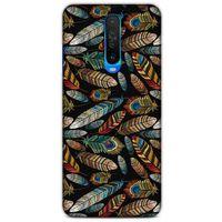 Xiaomi Redmi K30 5G Kılıf Desenli Özel Seri Tüyler (28) Arka Kapak