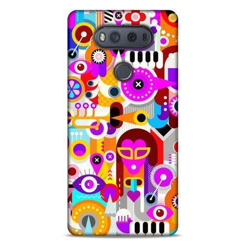 Lopard LG K61 Uyumlu Kılıf Soyut Sanat (20) Desenli Koruyucu Kılıf