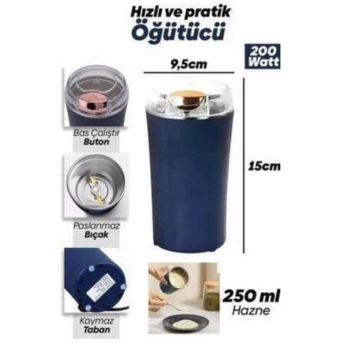 Dayanıklı Paslanmaz Çelik Kolay Kullanım Kahve Ve Baharat Öğütücü