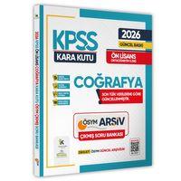 2026 KPSS Önlisans/Ortaöğretim Coğrafya Kara Kutu ÖSYM Çıkmış Soru Bankası Konu Özetli Çözümlü