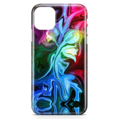 Apple iPhone 11 Pro Kılıf Psikedelik Suluboya Arka Kapak Koruma Desenli Full Koruyucu
