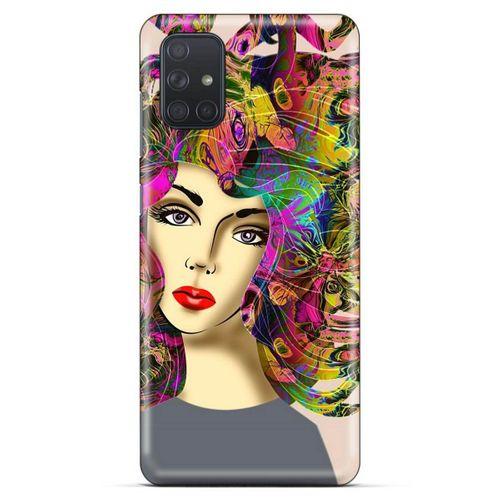 Lopard Samsung Galaxy M51 Uyumlu Kılıf Sürreal Yüzler ♀ (40) Fit Silikon Kılıf Desenli