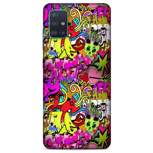 Graffitix (6) Desenli Silikon Kapak Samsung Galaxy A51 Kılıf
