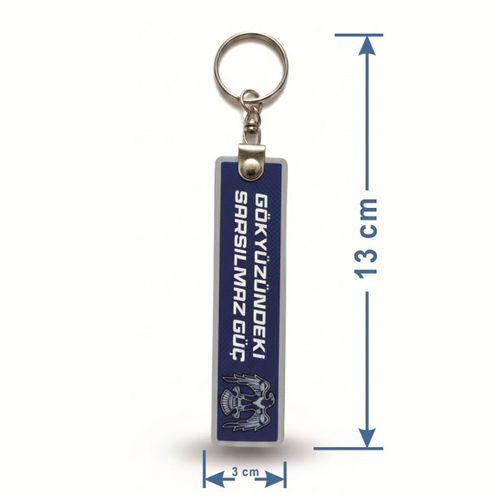 TPU Çift Taraflı Anahtarlık -Hava Kuvvetleri - Gökyüzündeki Sarsılmaz Güç