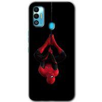 MRCİLETİSİM Tecno Spark 7T Kılıf HD Desen Baskılı Arka Kapak+Temperli Cam - Örümcek Adam