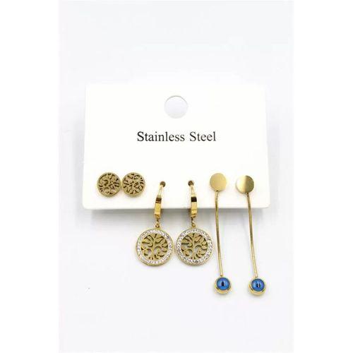 6'lı Set Küpe - Altın