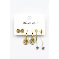 6'lı Set Küpe - Altın