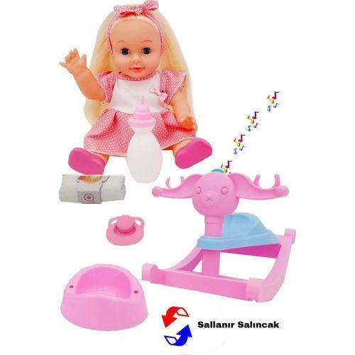 Global Toys Global Toys Panda Salıncaklı Altını Islatan Bebek Türkçe Masal Anlatır