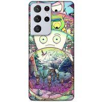 Samsung Galaxy S21 Ultra Uyumlu Kılıf Rick And Morty (48) Bumper Kılıf Decoy Jerrys
