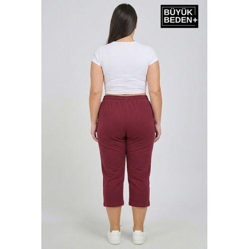Kadın Büyük Beden Şort 3XL-6XL  Rahat Kesim Diz Altı Günlük Şort-SPR26BSRK591