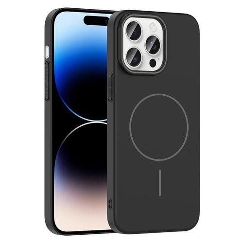 Apple iPhone 14 Pro Max Kılıf M-safe Şarj Özellikli Zore Ruby Sert Kapak