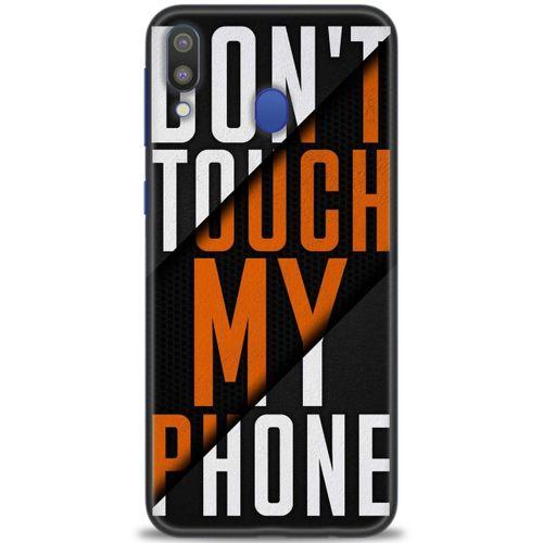 Samsung Galaxy M20 Kılıf HD Baskılı Kılıf - Dont Touch + Tam Ekran Koruyucu