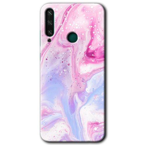 Huawei Y6P Kılıf Baskılı Kapak - Kabarmış Leke +Tam Ekran Koruyucu