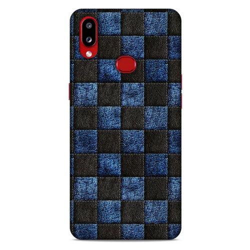 Samsung Galaxy A10s Kılıf Patchwork (9) Kılıf Siyah Mavi