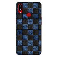 Samsung Galaxy A10s Kılıf Patchwork (9) Kılıf Siyah Mavi