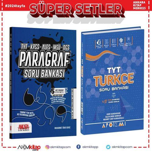Apotemi TYT Türkçe ve AKM Paragraf Soru Bankası Seti 2 Kitap